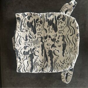 Classic Canvas Backpack in Black and White